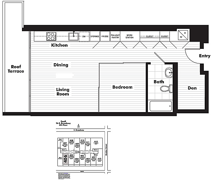 Floor plan 406