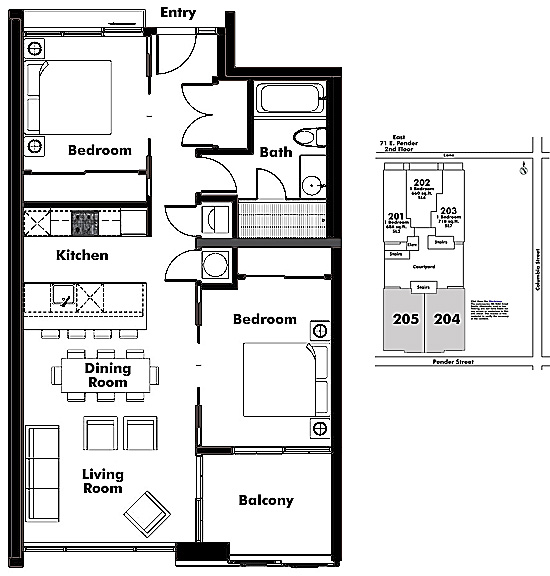 Floor plan 204