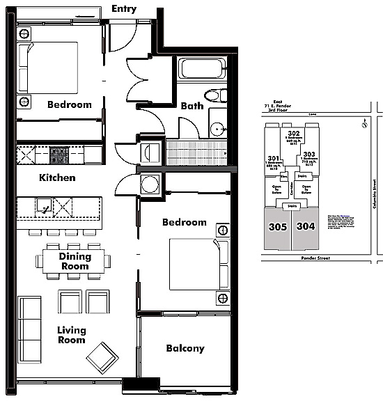 Floor plan 304