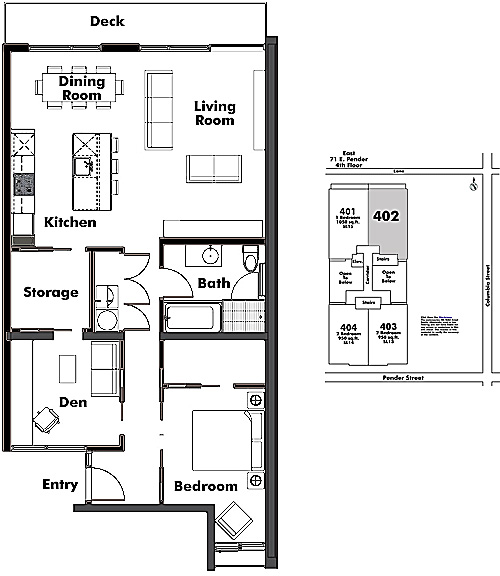 Floor plan 402