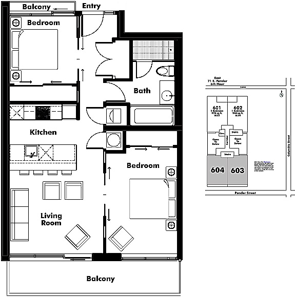 Floor plan 603