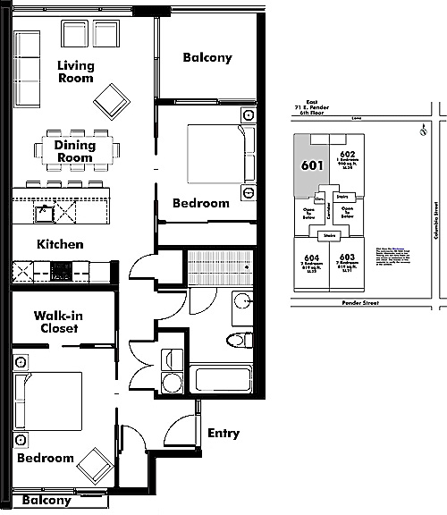 Floor plan 601