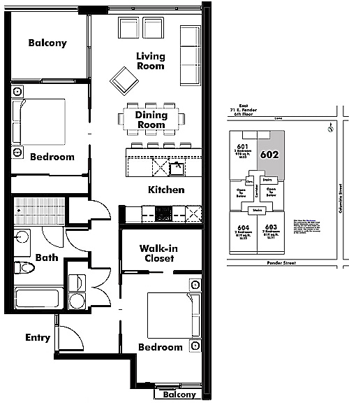 Floor plan 602