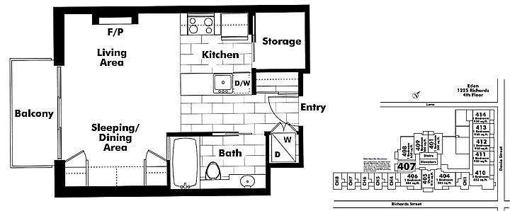 Floor plan 407