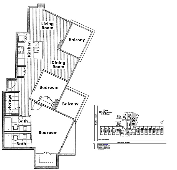 Floor plan 509