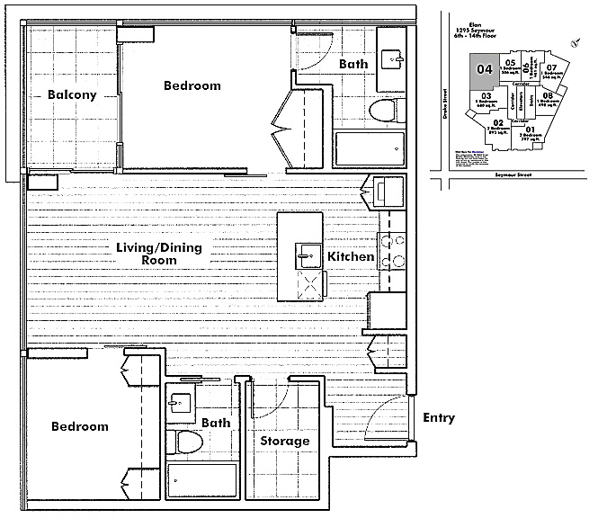 Floor plan 604