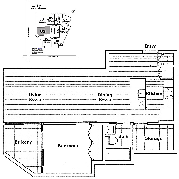 Floor plan 603
