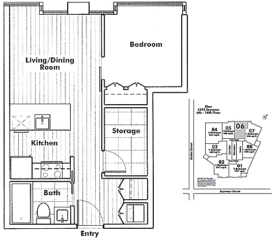 Floor plan 606