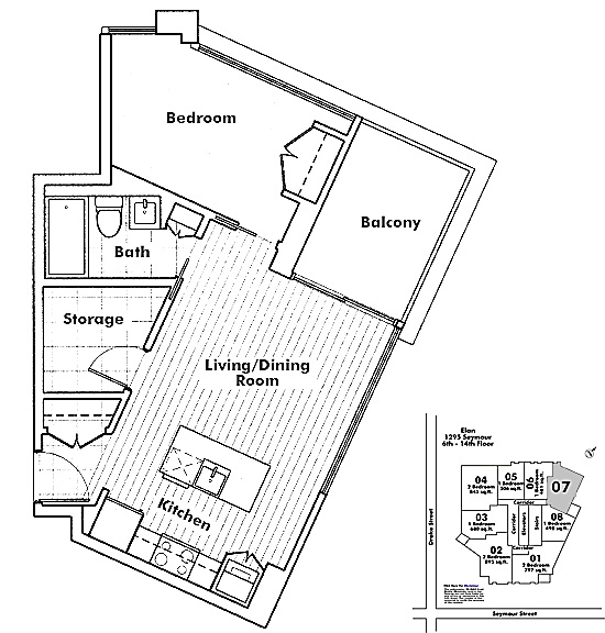 Floor plan 607