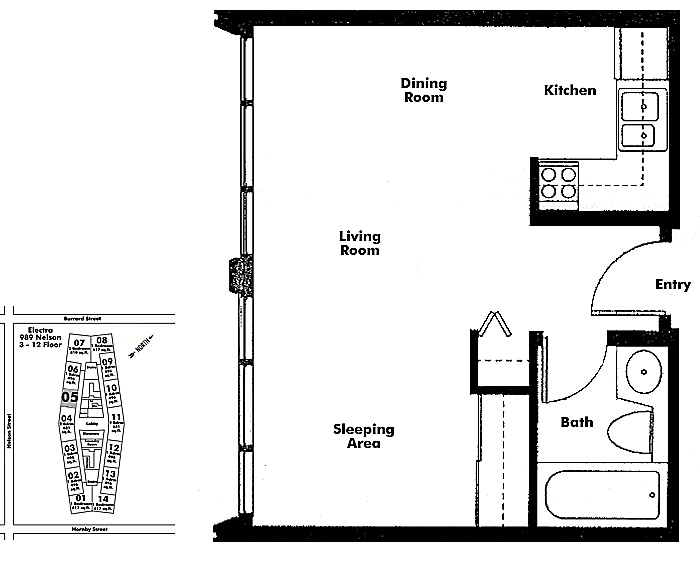 Floor plan 605