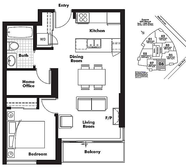Floor plan 606