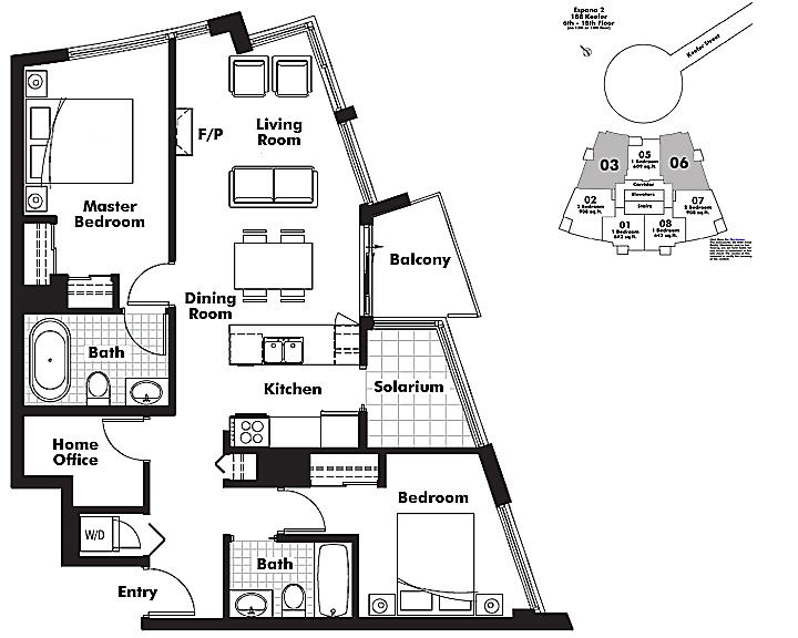 Floor plan 603