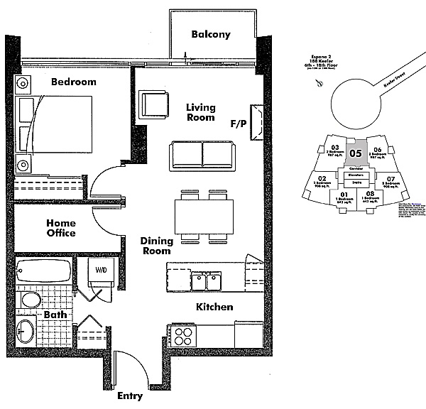 Floor plan 605