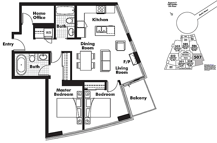 Floor plan 507