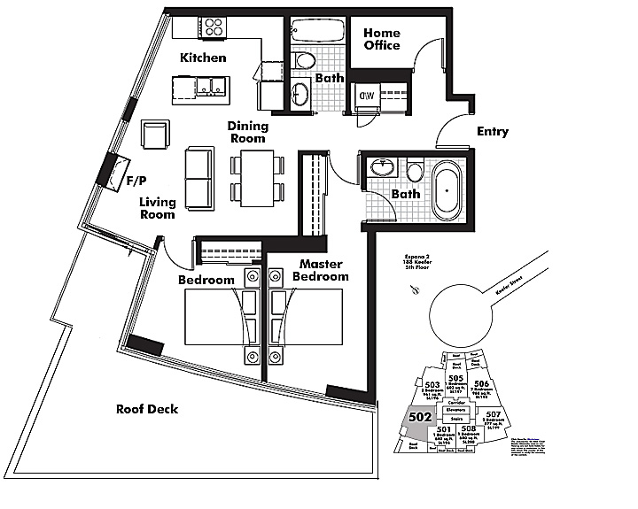 Floor plan 502