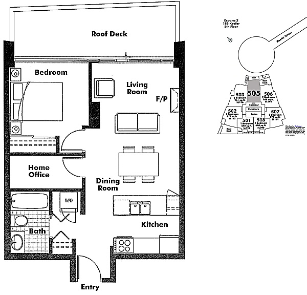 Floor plan 505