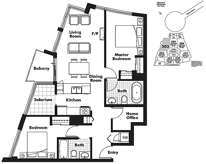 Floor plan 503