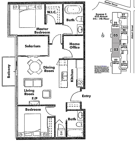 Floor plan 603