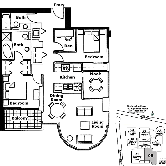 Floor plan 608