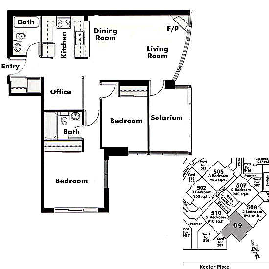 Floor plan 509