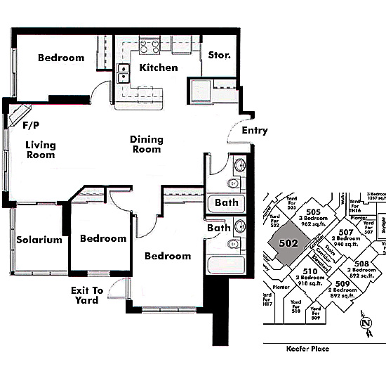 Floor plan 502