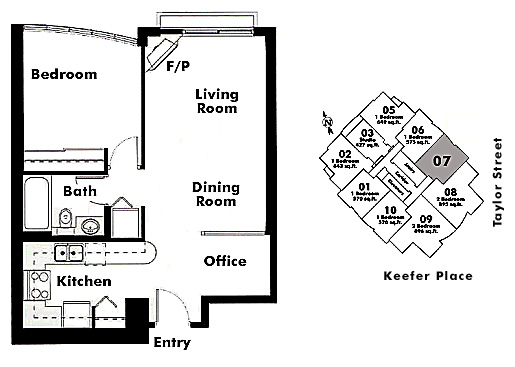 Floor plan 607