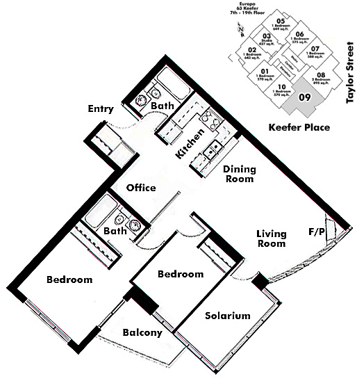 Floor plan 609