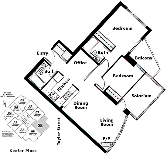 Floor plan 608
