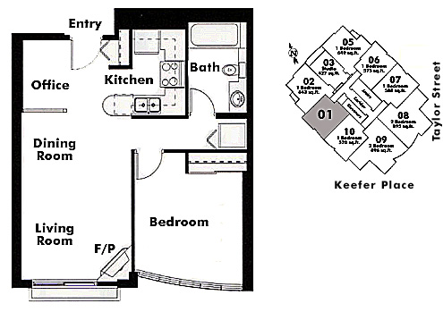 Floor plan 601