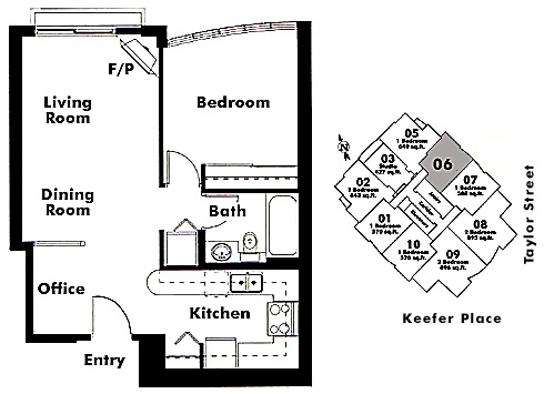 Floor plan 606