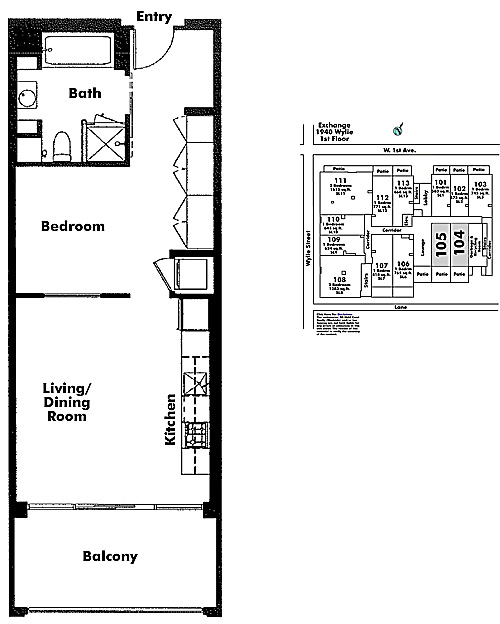 Floor plan 104
