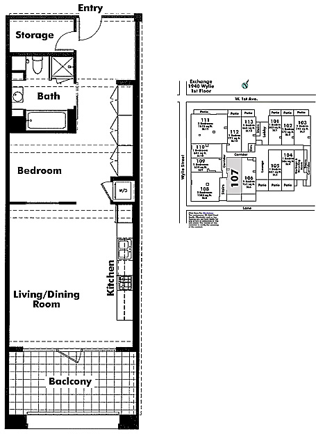 Floor plan 107