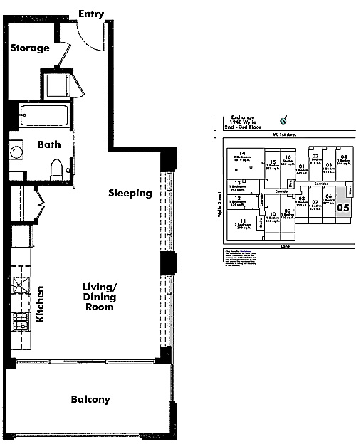 Floor plan 205
