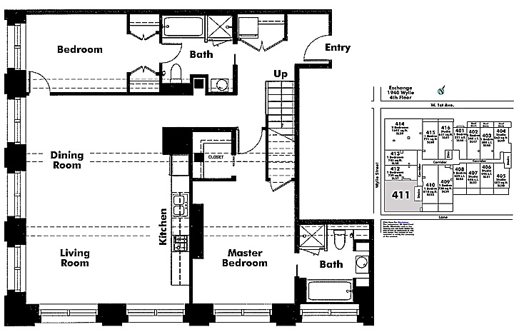 Floor plan 411