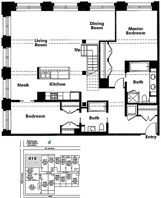 Floor plan 414