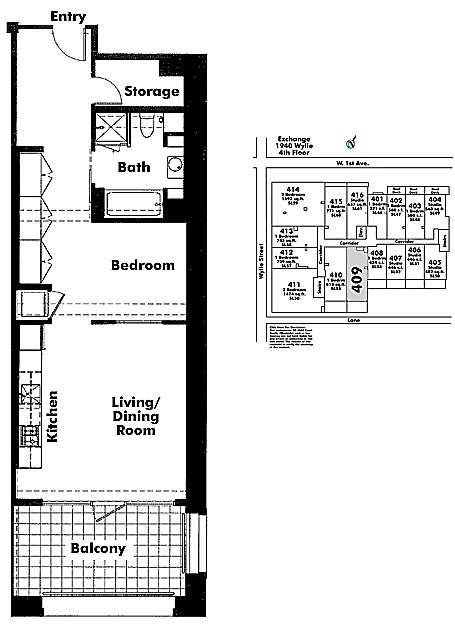 Floor plan 409