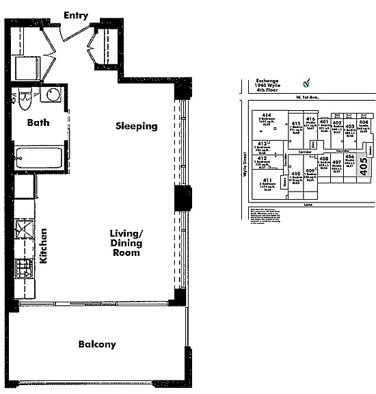 Floor plan 405