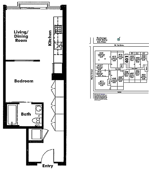Floor plan 401