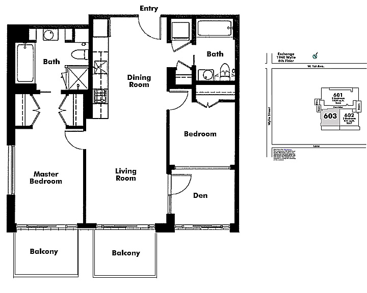 Floor plan 603