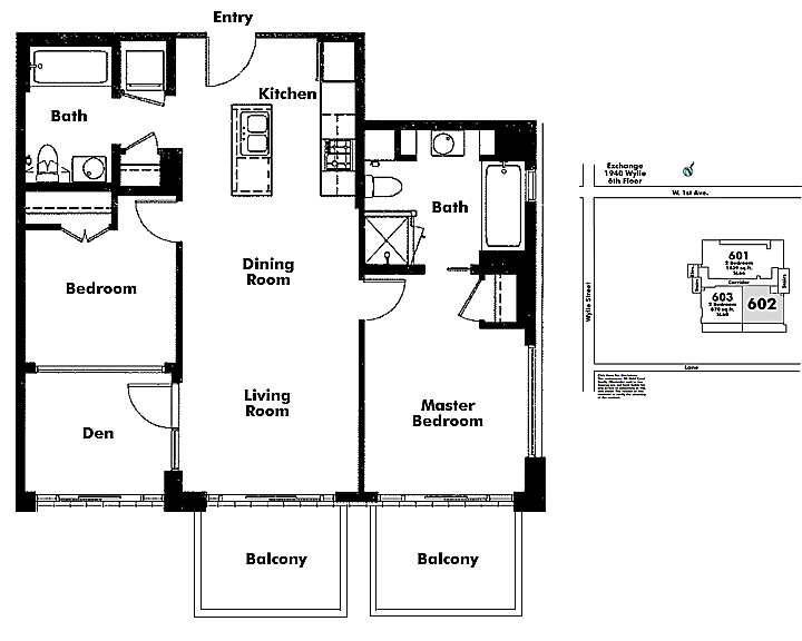 Floor plan 602