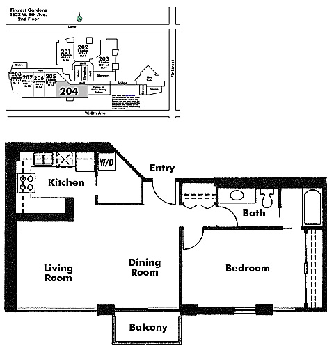 Floor plan 204