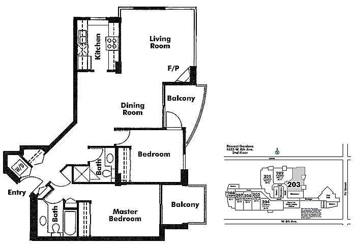 Floor plan 203