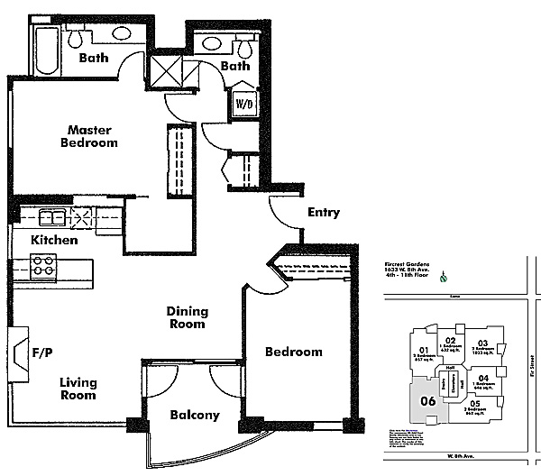 Floor plan 406