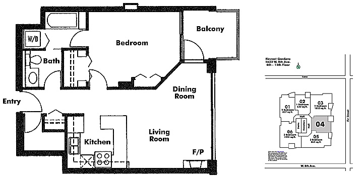 Floor plan 504