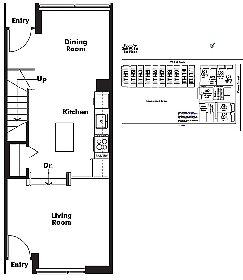 Floor plan TH6