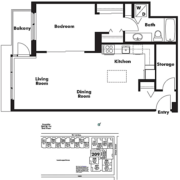 Floor plan 209