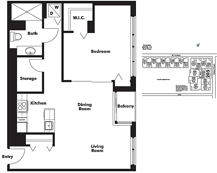 Floor plan 205