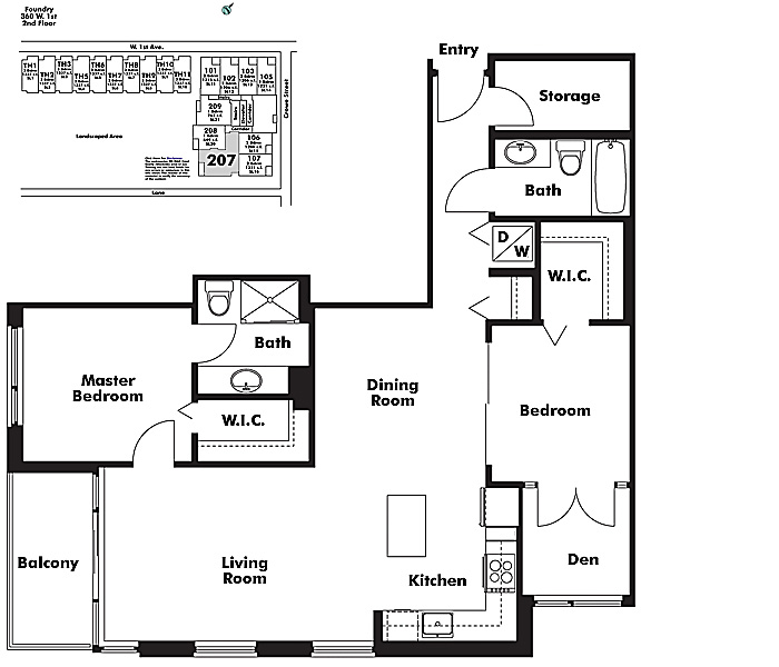 Floor plan 207