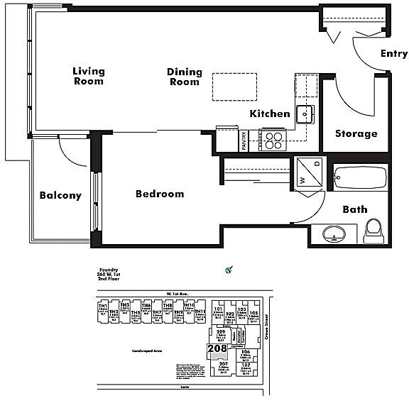 Floor plan 208