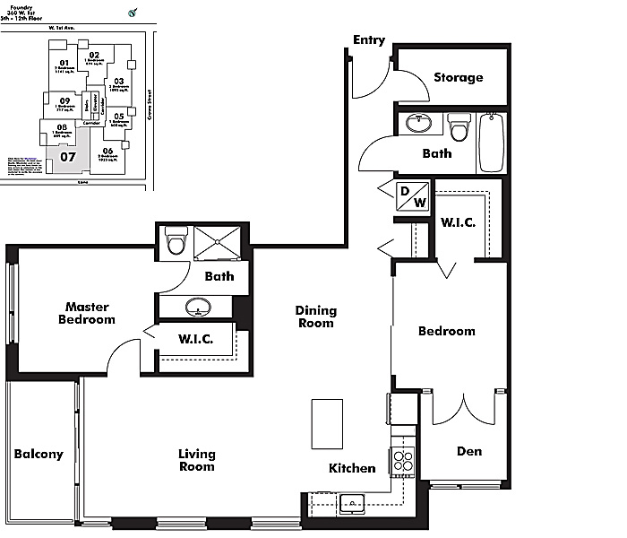 Floor plan 907